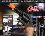 8 Ring Shot Cap Gun Police Die cast metal toy service revolver - $16.92