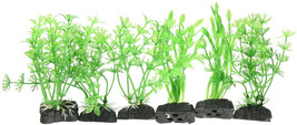 Penn Plax Betta Size Plastic Plant 4 Inch Value Pack Green - Realistic 6-Pack wi - $4.95