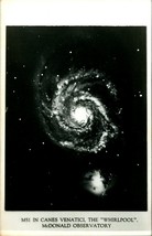 RPPC M51 Canes Venatici Thru Telescope McDonald Observatory TX Postcard UNP - £27.21 GBP