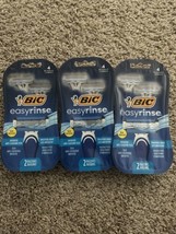 3X BIC Easy Rinse Men&#39;s Disposable 4-Blade Razors 2 in Package - $9.49
