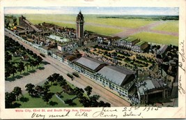 Vtg Postcard 1905 UDB Chicago Illinois IL White City Amusement Park Curt Teich  - £10.45 GBP