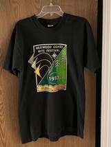 Rare Vintage Cotton T-Shirt - Redwood Coast Kite Festival - Eureka CA - L - £31.62 GBP