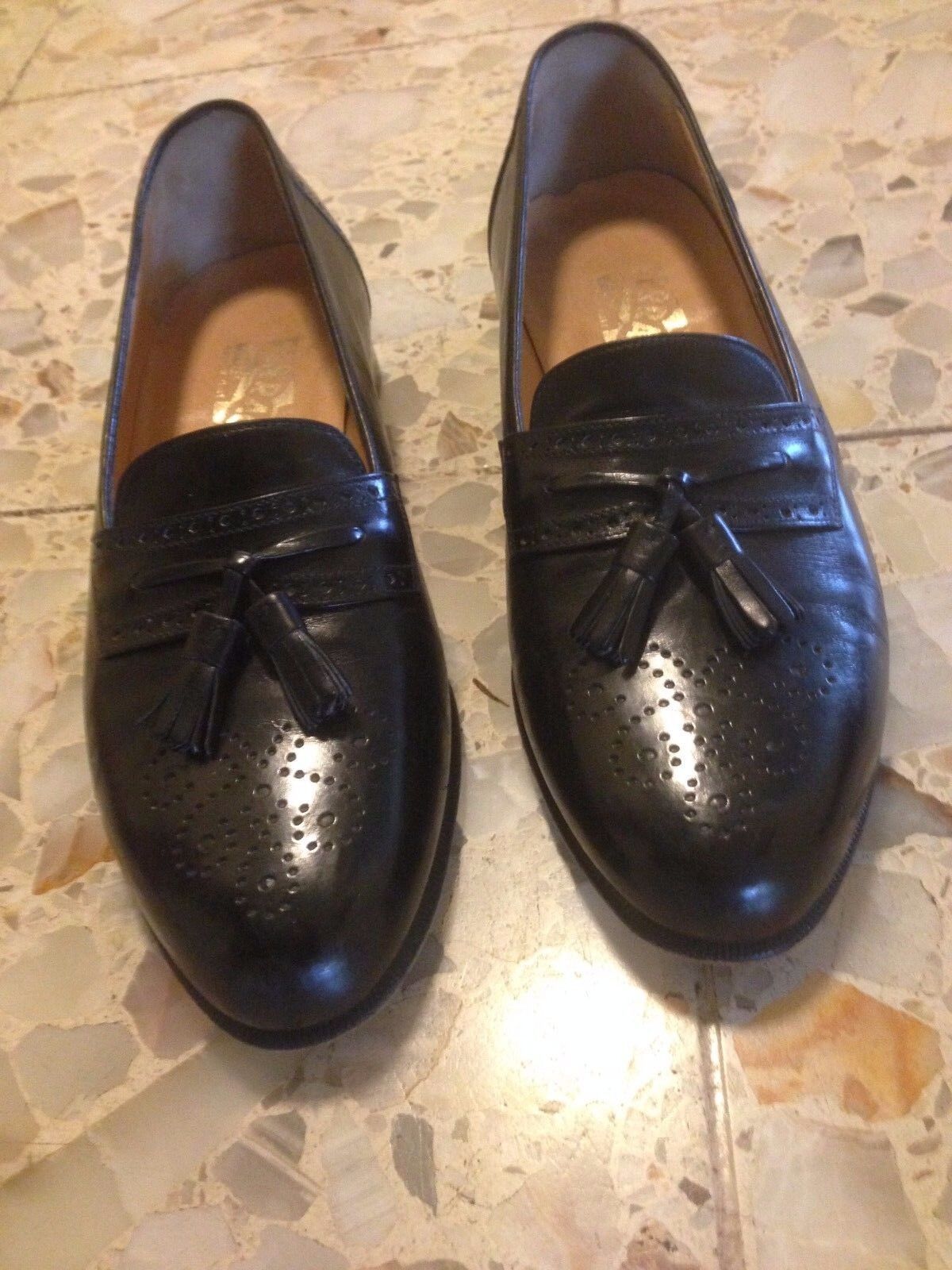 Primary image for Salvatore Ferragamo Scarpe da Uomo 7.5 D Nappa Mocassini