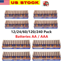 Lot of 12/24/60/120 Pack AA AAA Batteries Extra Heavy Duty1.5v Lots New Fresh - £4.15 GBP+