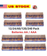 Lot of 12/24/60/120 Pack AA AAA Batteries Extra Heavy Duty1.5v Lots New ... - £4.15 GBP+