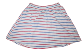 Gap Kids white red blue stripes girls cotton knit short skirt xxlarge 14-16  - $8.90