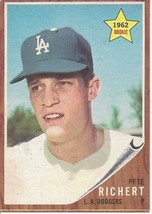 1962 Topps Pete Richert 131 Dodgers EX - £1.54 GBP