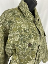 Wild Fable Size Small Women&#39;s Green Denim Floral Jacket Crop - $20.76