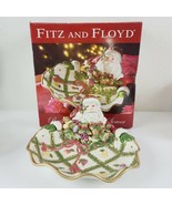 Fitz And Floyd RENAISSANCE SANTA Server Christmas Platter Cookie - £29.30 GBP