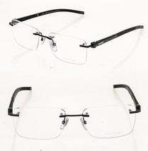 CHOPARD Black D88 23KT Gold Plated Carbon Fiber Rubber Rimless Optical VCHD88 - £617.26 GBP