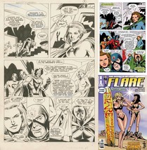 Flare #37 Dick Giordano Original Art Page / Heroic Publishing 2009 Doctor Arcane - £124.59 GBP