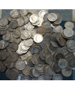 Roll of 50 90% Silver Dimes Worn - Damaged Mercury &amp; Roosevelt $5 Face V... - $130.00