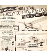1974 Berkeley Radio Control Airplane Models Advertisement Aviation Kits ... - $40.73 CAD