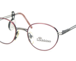 Lookkino 302 068 BURGUNDY /ANTIQUE GREY UNIQUE RARE EYEGLASSES FRAME 45-... - $56.43