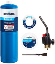 BernzoMatic Basic Torch Plumbing Kit blowtorch + propane + solder + flux... - $143.59