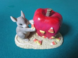 CHARMING TAILS BY FITZ &amp; FLOYD FIGURINE &quot;CANDY APPLE&quot; INSPIRATIONAL - $17.81