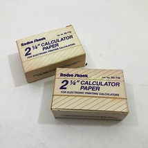 2 Radio Shack Vintage Boxes of 1-1/4&quot; CALCULATOR PAPER 6 Rolls # 65-715 ... - $14.84