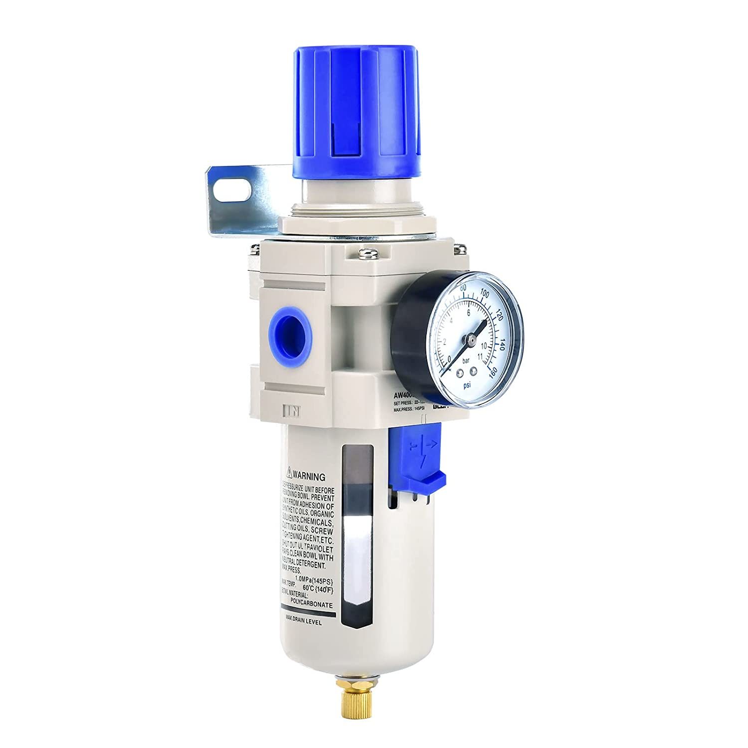BLCH 1/2&quot; NPT Air Compressor Filter - Air Pressure Regulator Filter, 160... - $43.99