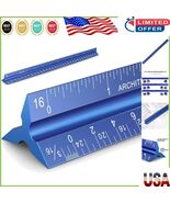 Precision 12-Inch Triangular Scale Ruler in Blue - Architect&#39;s Essential... - $315.55 MXN