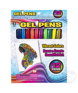 Gel Pens Set Fine Tip Assorted Vibrant Classic Colors Set of 12 Non-Wash... - £6.39 GBP