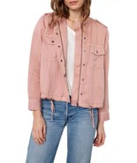 Rails Collins Utility Jacket Women LARGE Rose Dust Garment Dyed Tencel Linen - $49.10 CAD