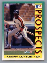 1992 Fleer #655 Kenny Lofton Card Rookie RC Prospects Cleveland Indians - £0.99 GBP