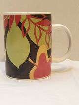Starbucks 2004 Multi-Color Retro Floral Botanical Coffee Mug Large Leaf ... - $12.86