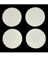 Wedgwood Countryware White Bone China Cabbage Leaf Bread Plates 6&quot; Set of 4 - $1,095.45 MXN
