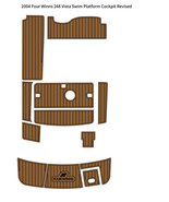 2004 Four Winns 248 Vista Swim Platform Cockpit Boat EVA Faux Teak Deck ... - $13,803.64 MXN