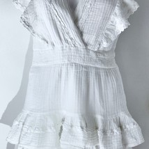 BARDOT White Textured Ruffle Mini Dress – Size US 8 / AUS 12 / EUR 40 - $34.65