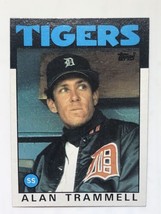 1986 Topps #130 Alan Trammell Detroit Tigers MLB Baseball Card - £0.77 GBP