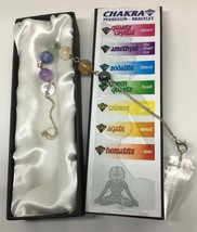 Chakra Pendulum Bracelet Clear Quartz - £14.49 GBP