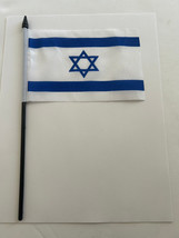 Israel Desk Flag 4&quot; x 6&quot; Inches - £5.02 GBP
