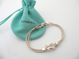 Tiffany &amp; Co Silver Rope Love Knot Bracelet Bangle Rare 7.75 Inch Longer... - £390.28 GBP