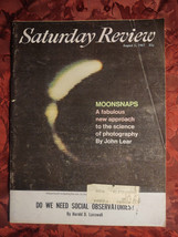 Saturday Review August 5 1967 Moonsnaps William Fadiman Richard L. Tobin - £6.89 GBP