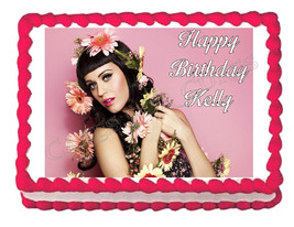 Katy Perry party decoration edible cake image cake topper frosting sheet - £8.00 GBP
