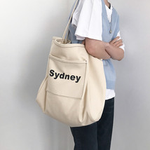 Women’s Shoulder Handbags Large Capacity Casual Bags Lettering Schoolbag Simple  - £20.44 GBP