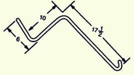 (10) VI-1 .262&quot; Wheel Rake Teeth Tine 6&quot; X 10&quot; X 17 1/2&quot; Fits Vicon,John... - $371.86 MXN