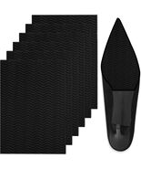 6 Pack Black Shoe Sole Protectors for High Heels - Self-Adhesive Anti-Slip Grips