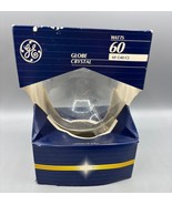 GE 60 Watt Globe Crystal Light Bulb Medium Base 60 G40/CL - $146.78 MXN