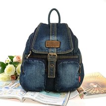 Clic Vintage Fashion Denim Jean Women Backpa Preppy Style Crossboday Bags Girls  - £153.59 GBP