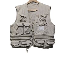 Vintage Hunting Fishing Cargo Vest Tan Men&#39;s Large  - $642.63 MXN