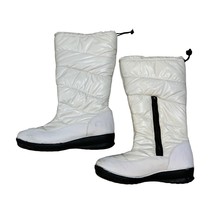 Zero Xposur Womens Size 6 M White Dana Winter Snow Boots Puffy Quilted - £18.73 GBP