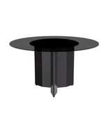 LeisureMod Zevro Round Dining Table with Sintered Stone/Glass Tabletop i... - $22,027.41 MXN+