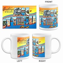 Greetings From Avon-By-The-Sea, New Jersey - 1930&#39;s - Vintage Postcard Mug - £19.22 GBP+