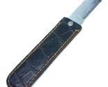 Vintage Mustache / Beard Grooming Comb With Leather Handle 6 3/8&quot; - $23.71