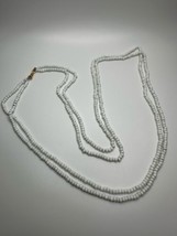 Vintage 36” White Gold Monet Necklace  - £15.64 GBP