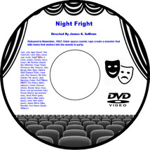 Night Fright 1967 DVD Movie Horror John Agar Carol Gilley Ralph Baker Jr Dorothy - £3.95 GBP