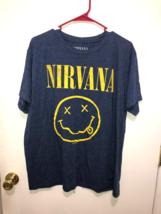 2019 Nirvana Official Smiley Face Mens Xl Unisex T Shirt Kurt Cobain Grunge - £9.46 GBP