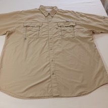 Columbia PFG FM7048 Bahama II Mens Fishing Shirt Tan Vented Omni Shade Chest 55" image 11